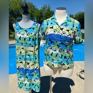 Kriss Kross 100% Silk 2 piece Size 16